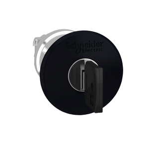 Schneider Electric 22mm Operator - Non-Illuminated E-Stop; Black Mushroom - 40mm; Standard - Metal; w/out Contacts; Key-to-Reset